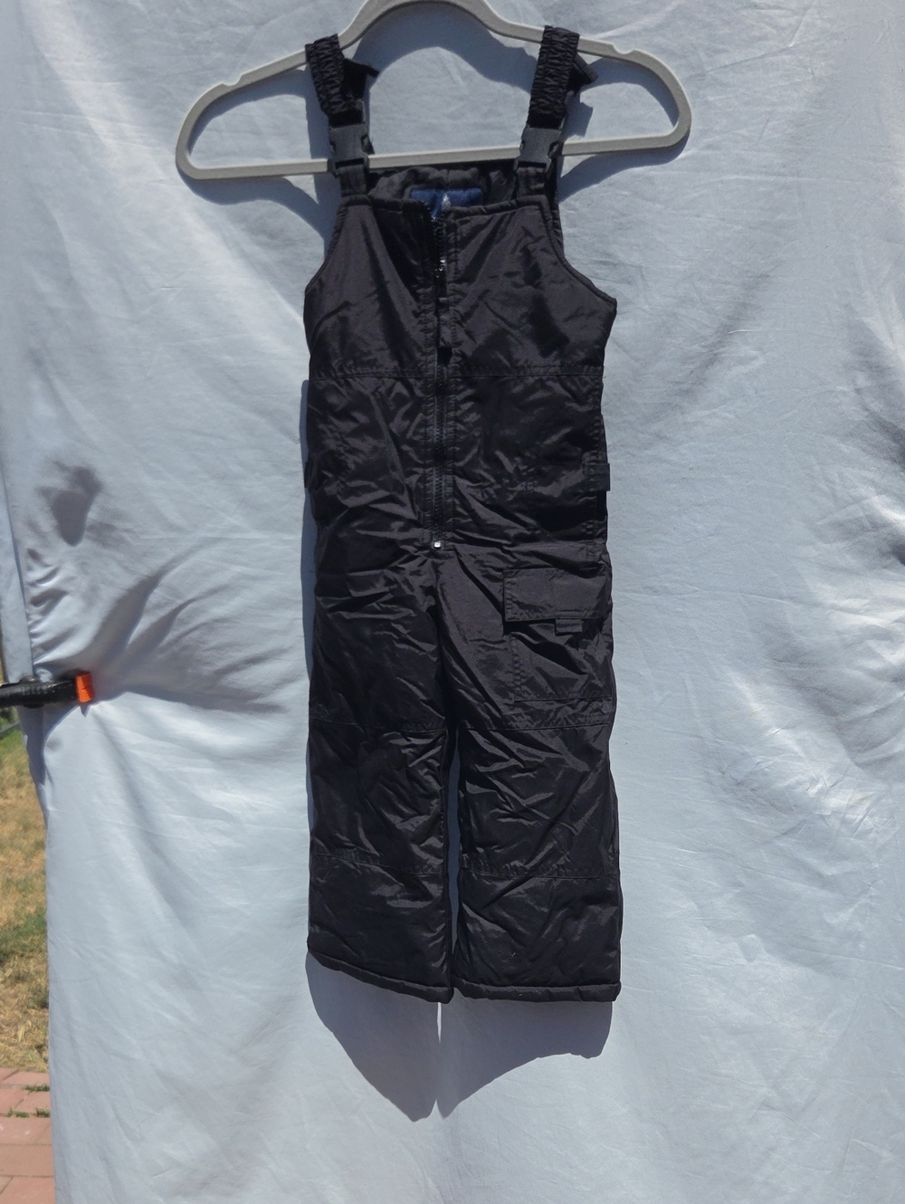 London Fog Black Kids Snow Bib Overalls Sz 4